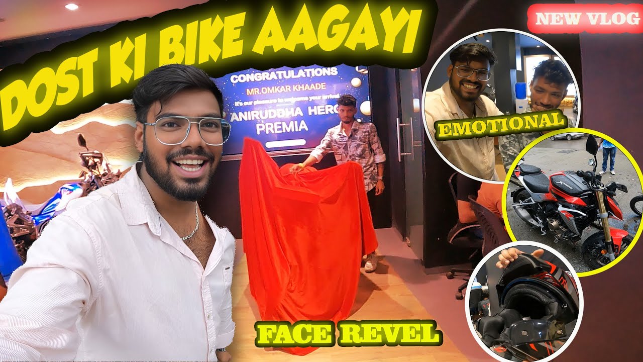 Taking Delivery Of Xtreme 250r🤯 | Dost Ka Sapna Pura Hua 😍 | Bike Delivery Vlog | Face Reveal