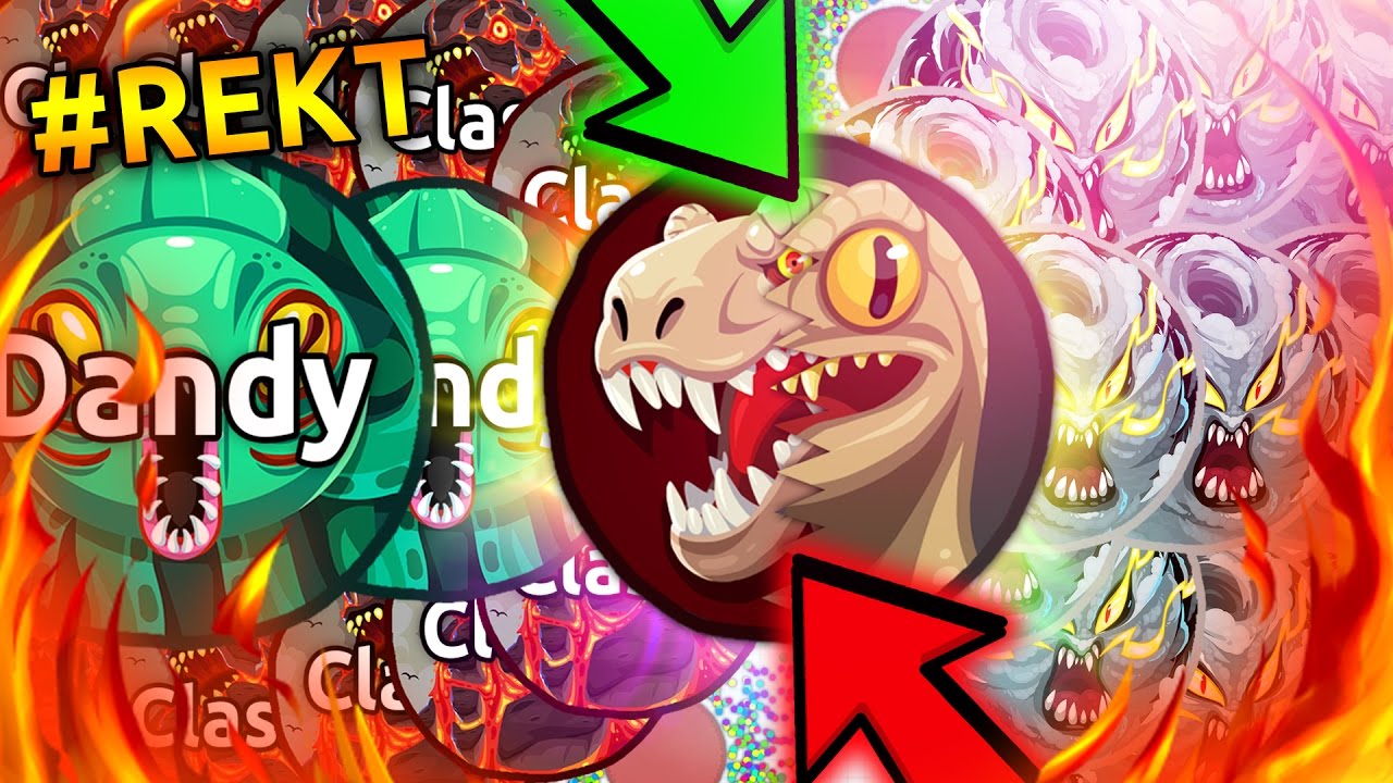 Agar.io - Most Insane Gameplay! w/ Dandy - Popsplit, Doublesplit & Virus Kill