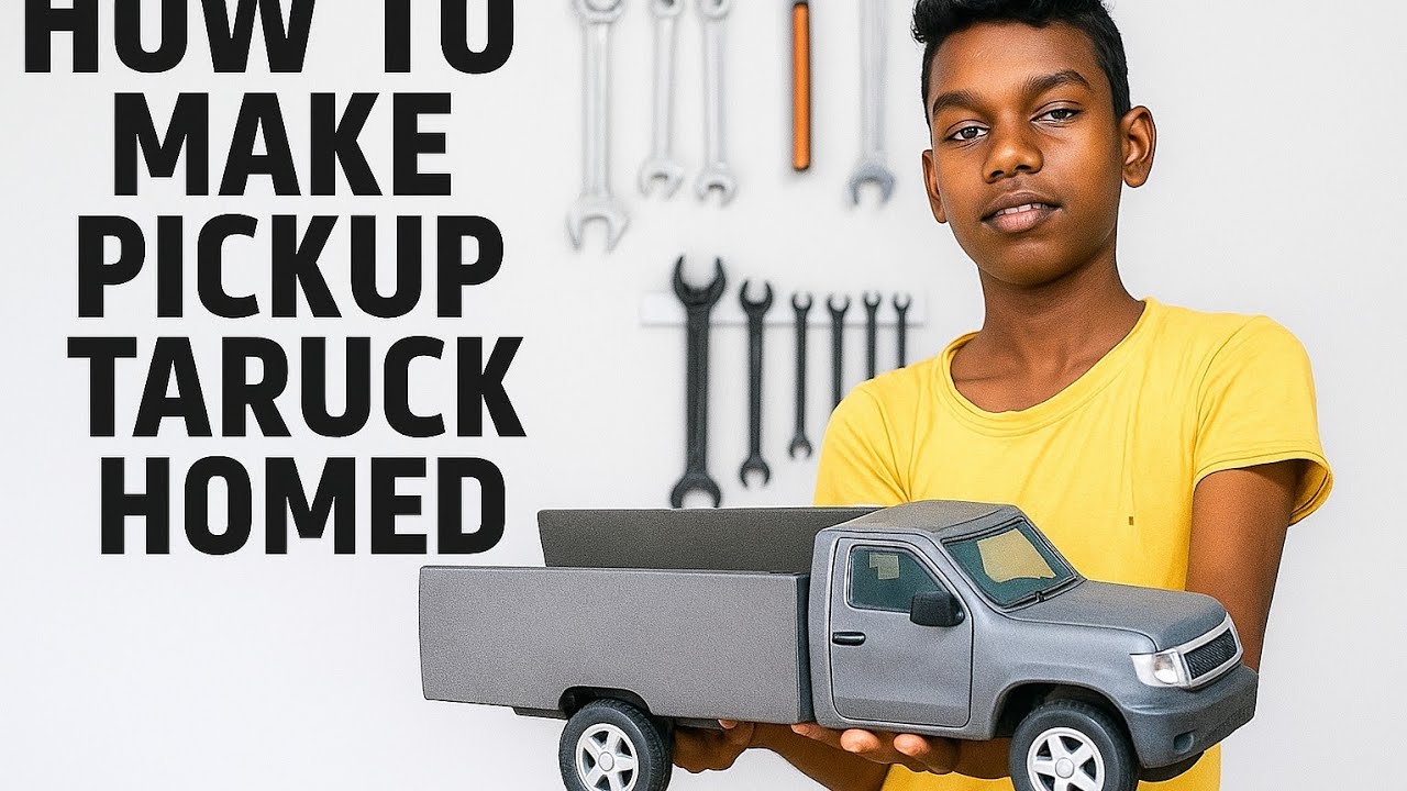 How to meke pickup Taruck at home How To Make Rc Mahindra Pickup Using Pvc Pipe