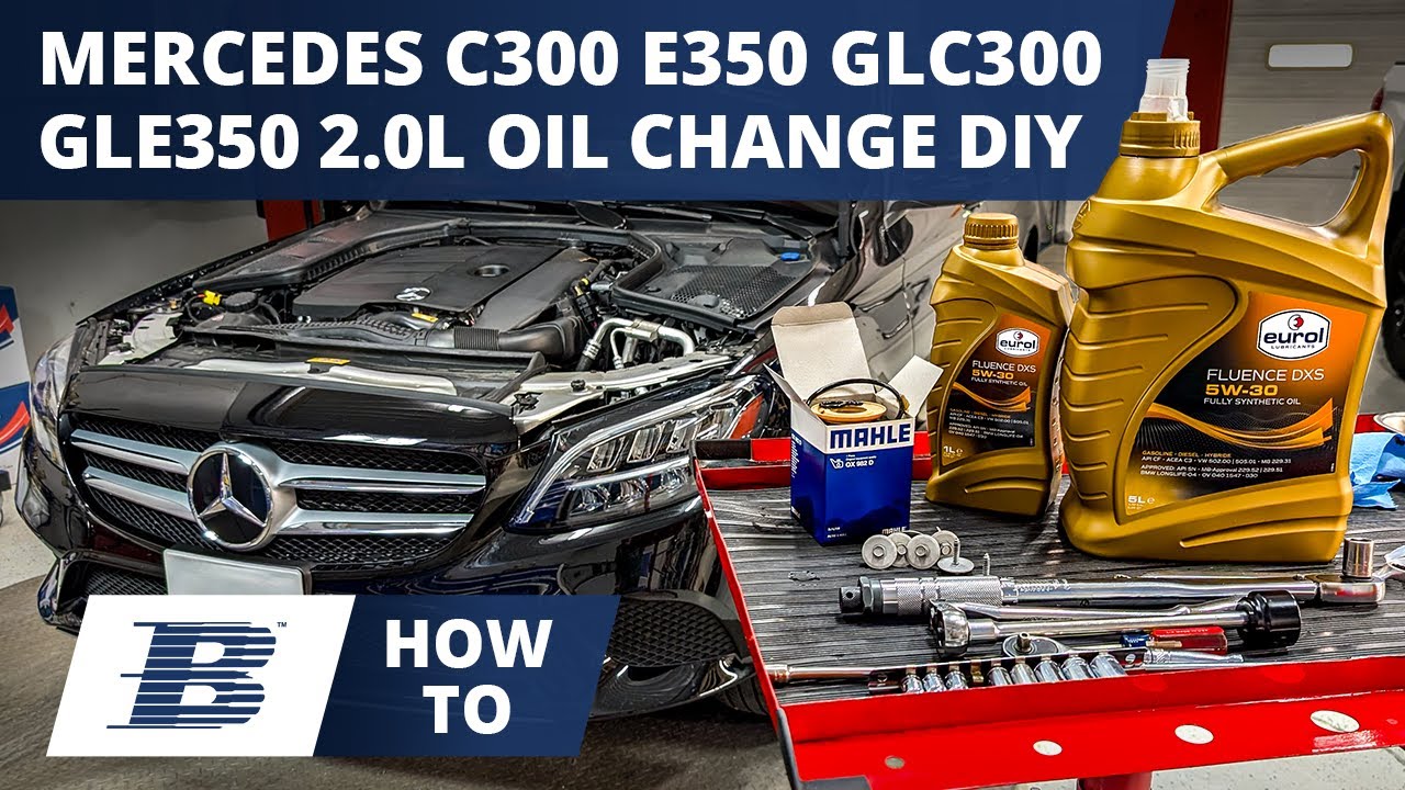 How to Change the Oil on Mercedes C300, E350, GLC300, GLE350 (M264 2.0L Turbo Engine)