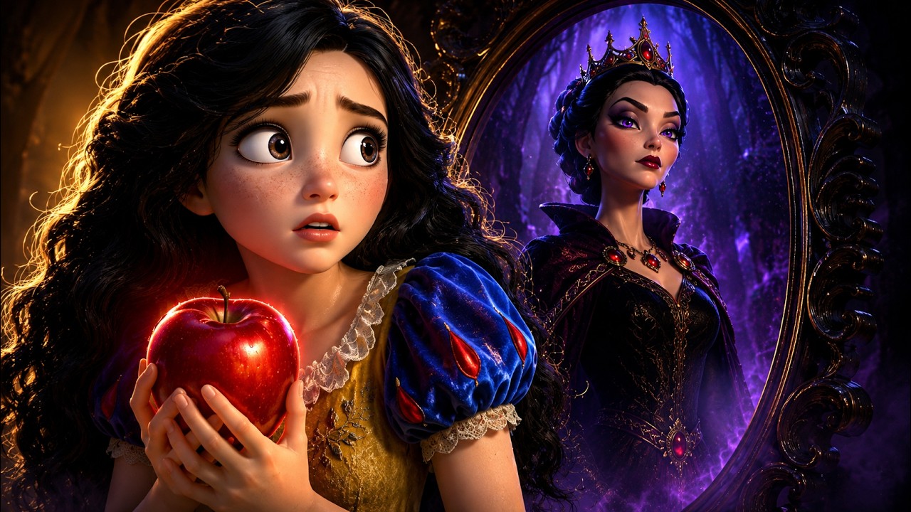 SNOW WHITE & THE EVIL QUEEN 🍎 | Full Animated 3D Movie