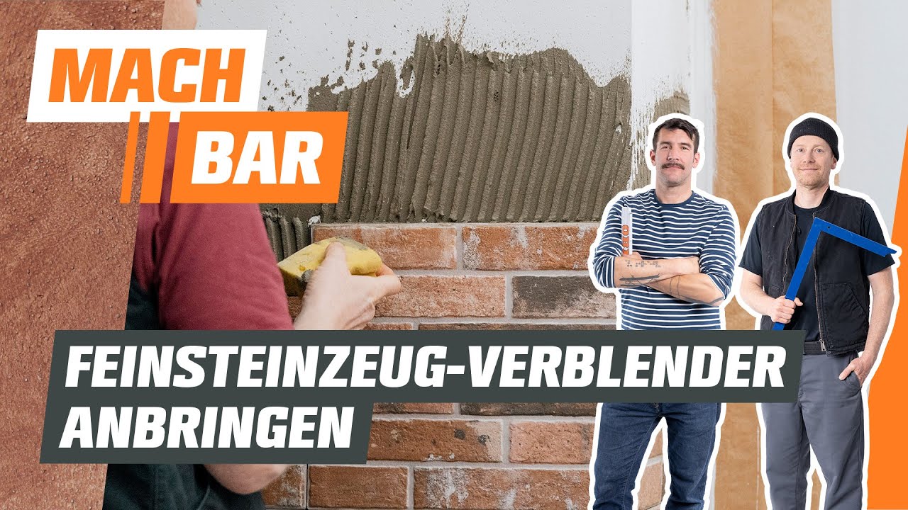 Feinsteinzeug-Verblender anbringen | OBI