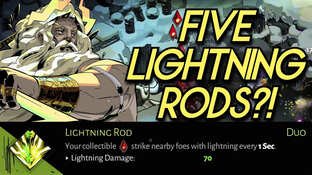 ⚡ LUCKIEST LIGHTNING ROD RUN EVER?! Using Beowulf On Rod For Maximum Damage! | Hades Gameplay