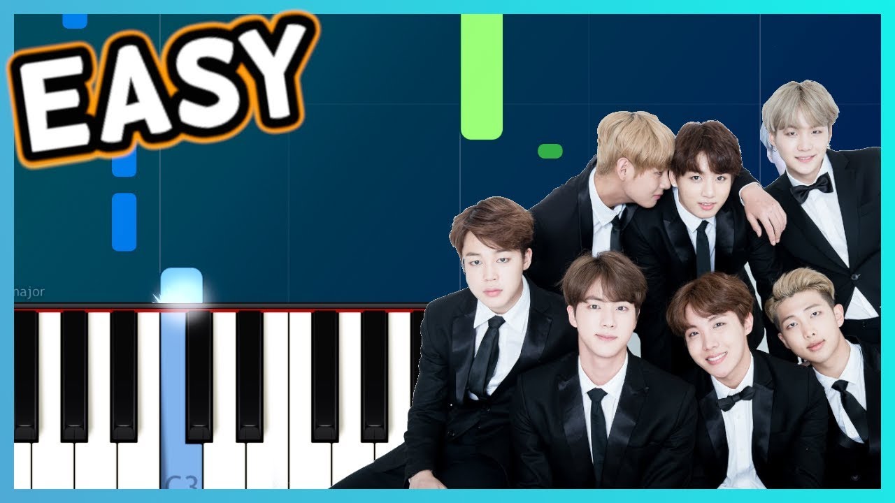 Blood Sweat & Tears - BTS (방탄소년단) 100% EASY PIANO TUTORIAL