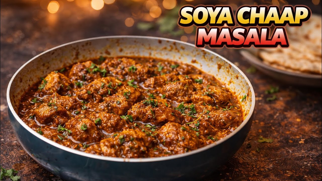 Soya Chaap Masala | Chaap Dhaba style 