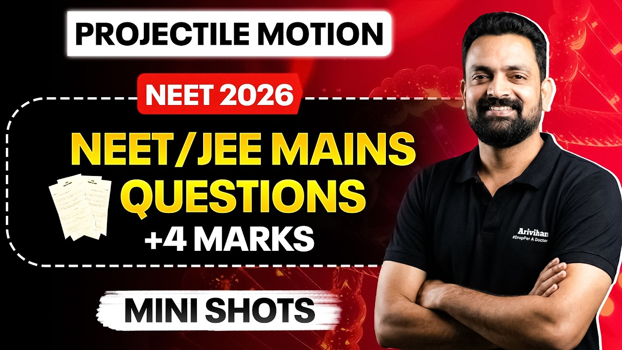 Projectile Motion in One Shot | Complete Concept + PYQs | NEET Physics | MiniShot Series