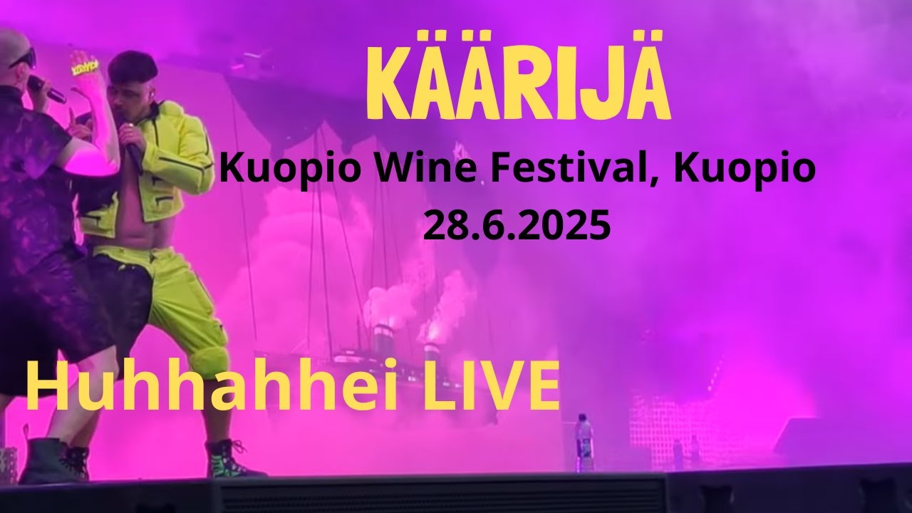 Käärijä - Huhhahhei (Live @Kuopio Wine Festival, Kuopio 28.6.2025)
