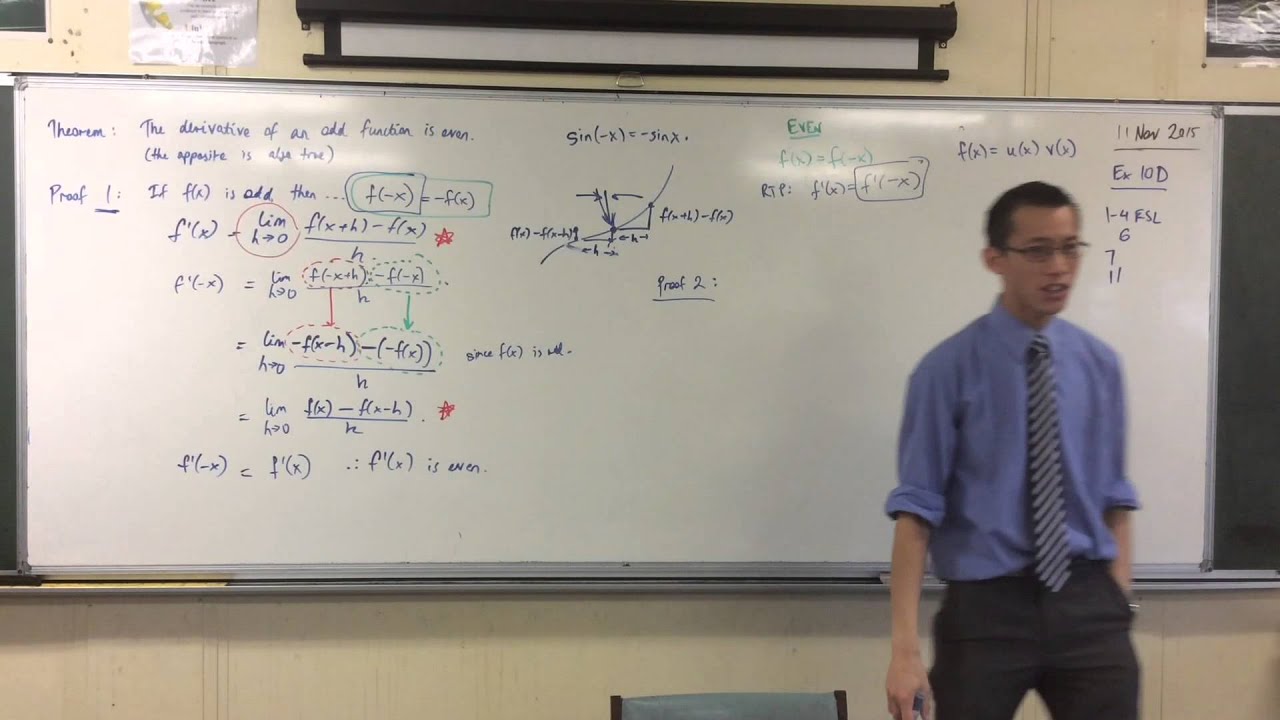 The Second Derivative (3 of 3: Using the Product Rule to Prove Theorems)