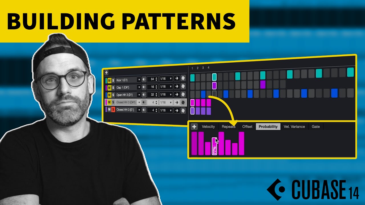 Program Drum Grooves in Cubase Pattern Editor | Deep Dive with Demis Hellen