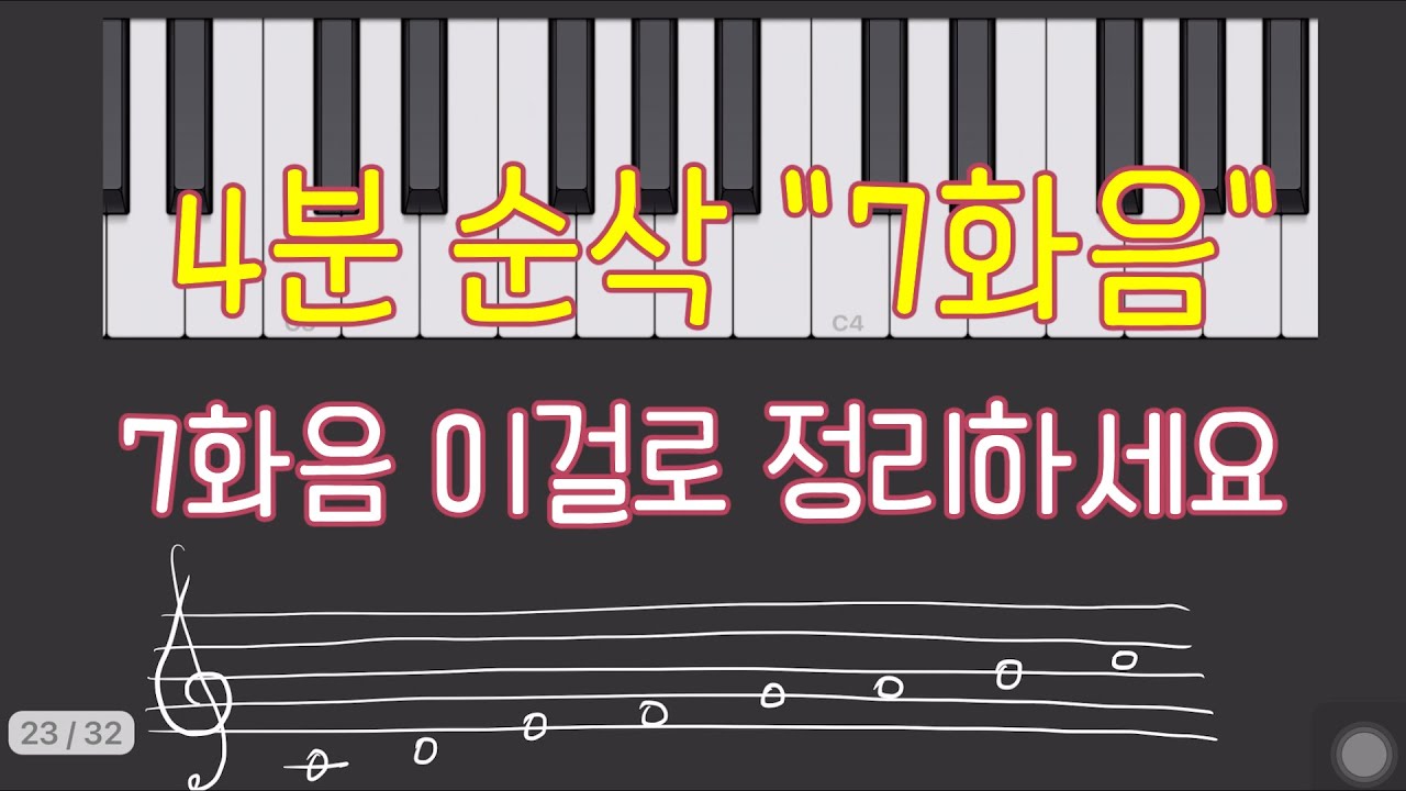 [음악이론] 7화음(7th Chord)- 온음계적 7화음