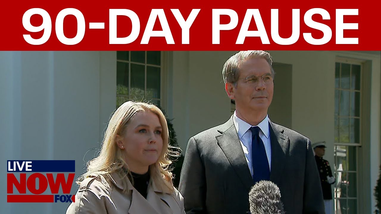 Karoline Leavitt and Treasury Sec. address Trump tariff pause