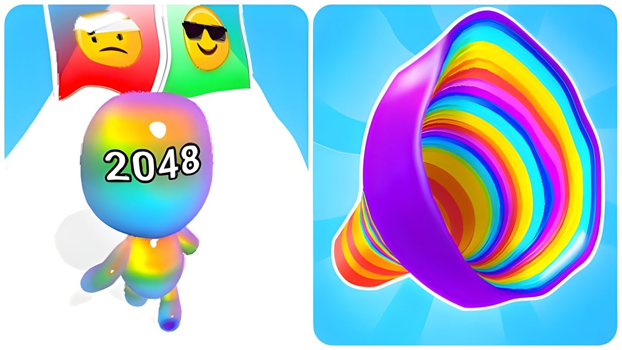 Man Runner 2048 vs Level Up Circle - (Max Level, New Update), Walkthrough Games