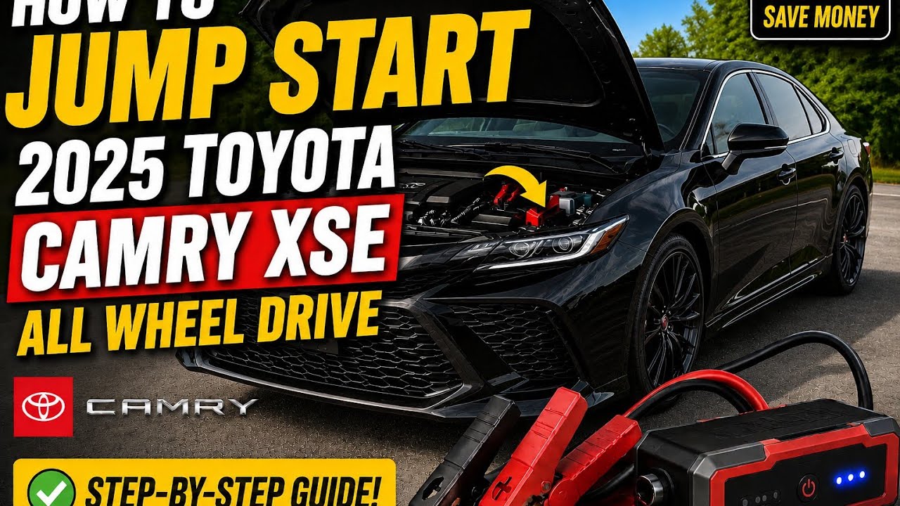 2025 TOYOTA CAMRY, JUMP START, HOW TO.
