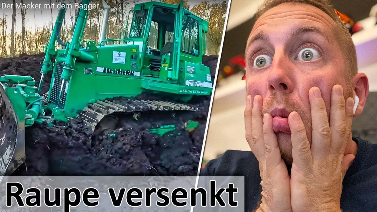 Raupe einfach versenkt! RAUPE versinkt im ERDLOCH - M4cM4nus reagiert