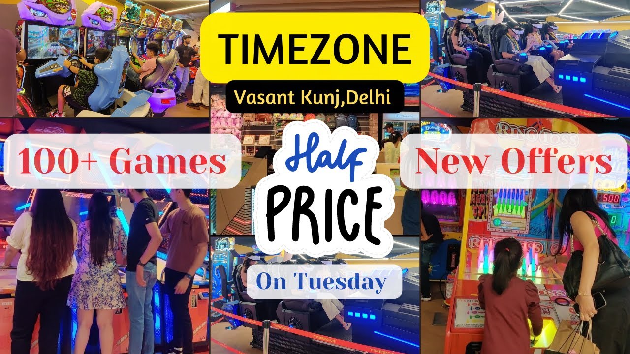 Timezone Ambience Mall Vasant Kunj Delhi | Arcade gaming | #timezone #ambiencemall #gamezone #delhi