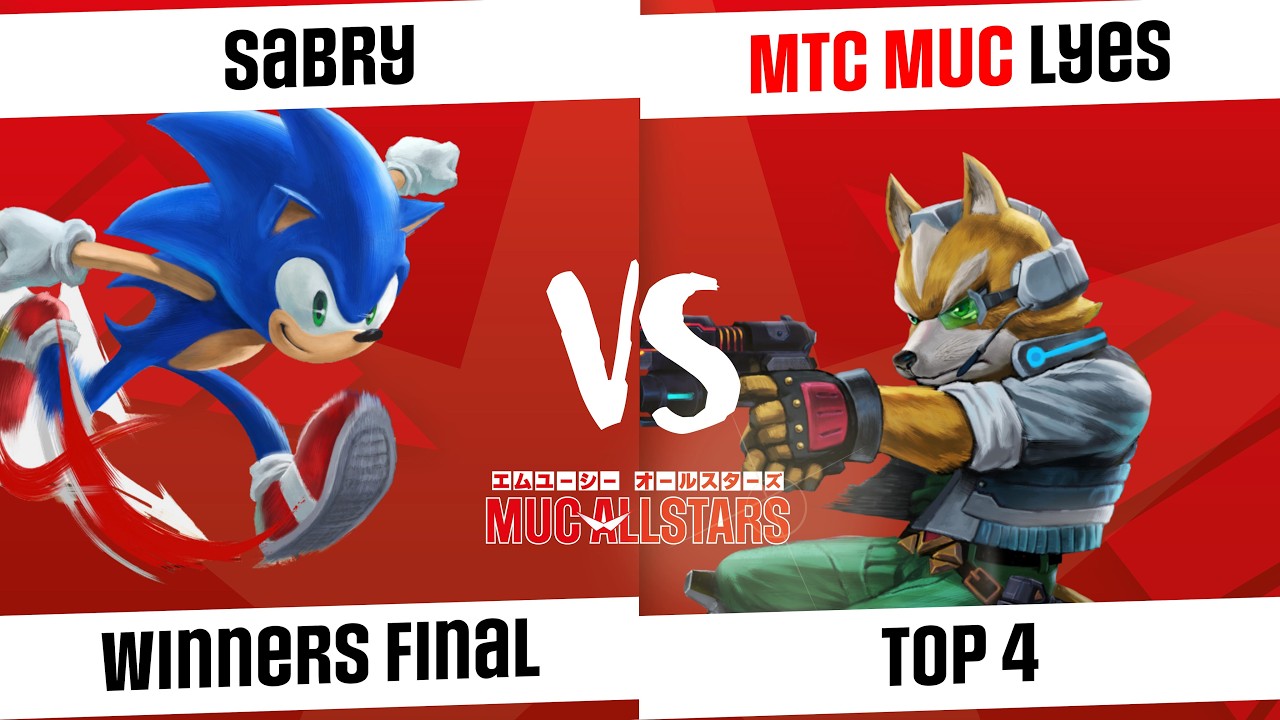 [MUC AllStars #20 - S2] Top 4 - Sabry (Sonic) VS MTC MUC | Lyes (Fox)
