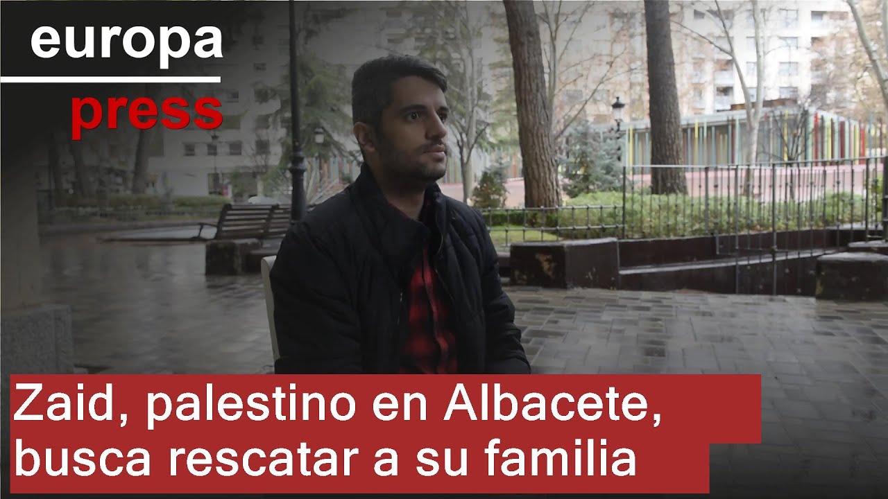 Zaid, palestino que reside en Albacete y quiere sacar a su familia de Gaza