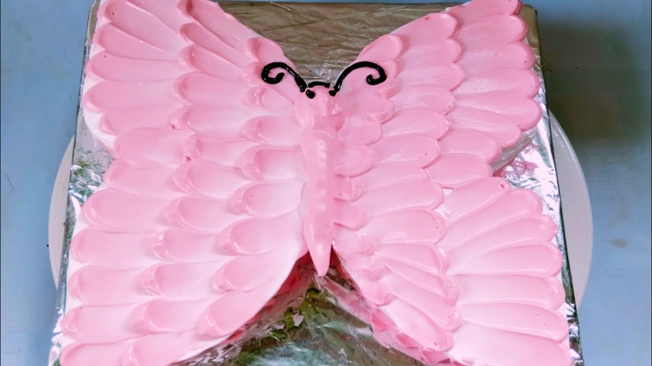 সবচে সহজ পদ্ধতিতে বাটারফ্লাই কেক রেসিপি #how to make butterfly cake 