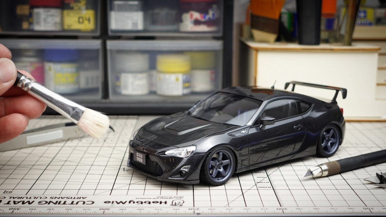 How To Build A Toyota GT86 Replica Model Car. 1/24 Scale, part 2/2