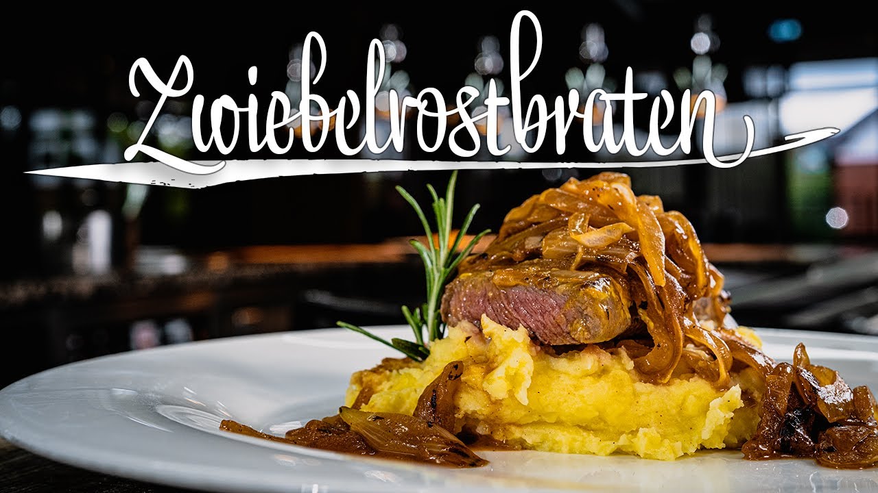 Zwiebelrostbraten mit Kartoffelstampf &ndash; Stephan Schnieder kocht