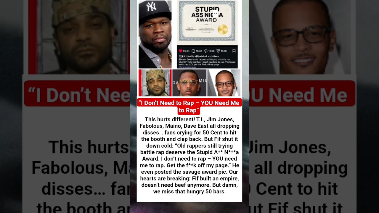 50 CENT SHUTS DOWN EVERYBODY! &ldquo;I Don&rsquo;t Need to Rap &ndash; YOU Need Me to Rap&rdquo; #50cent #rap #hiphop #rap