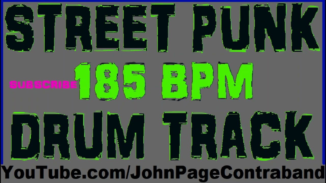 Street Punk Drum Backing Track 185 bpm