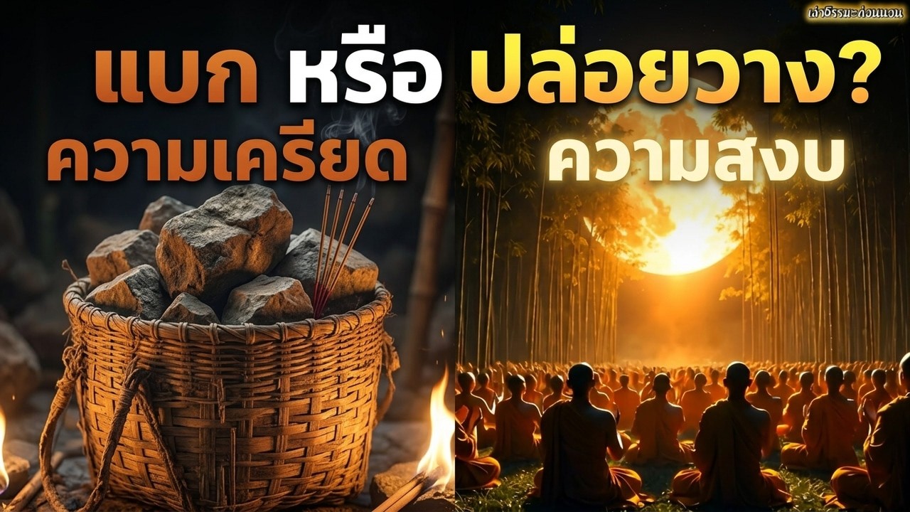 นิทานธรรมะ วันมาฆบูชา: ฟังก่อนนอน เพื่อปล่อยวางความเครียดและหยุดแบกโลก | เล่าธรรมะก่อนนอน