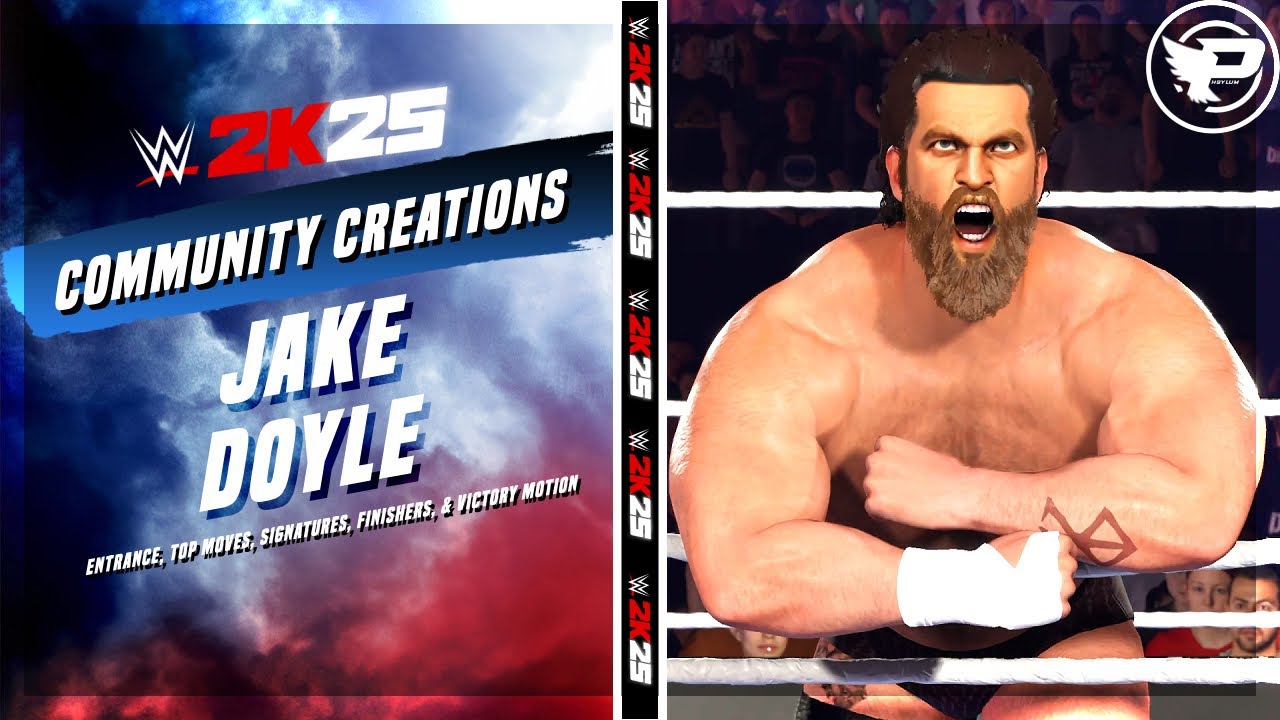 WWE 2K25 Jake Doyle Entrance, Top Moves, Signatures, Finishers, & Victory Motion (PS5)