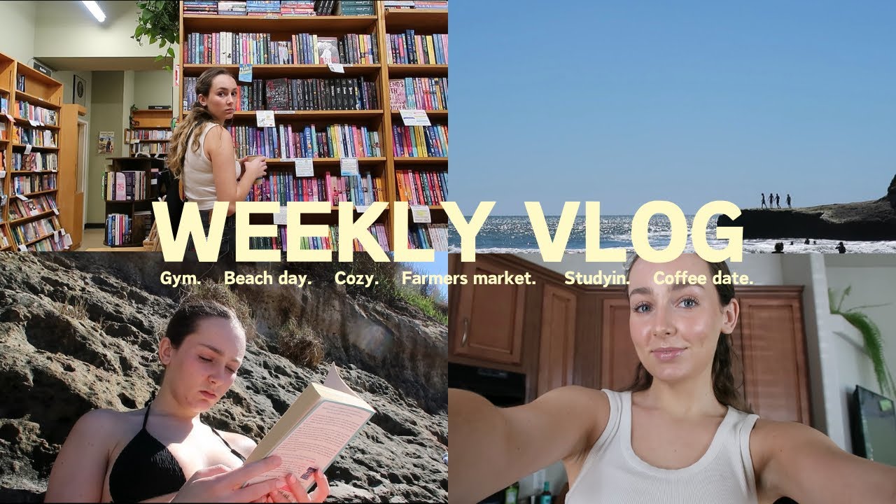 college week in my life vlog!!✨ beach day, farmers market, studying @ UC Santa Cruz