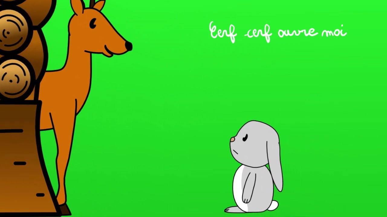 Dans sa maison un grand cerf