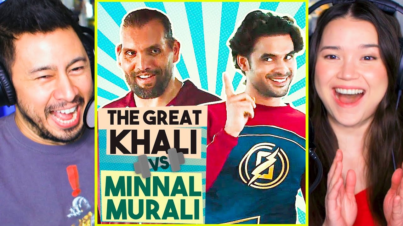 Minnal Murali SUPERHERO ft. The Great Khali REACTION | Tovino Thomas | Netflix India