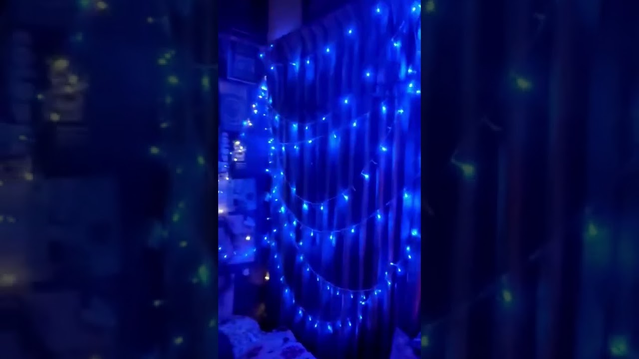 #fairylights #lights #roomdecor #diyroomdecor #relaxing #music #moments #blue