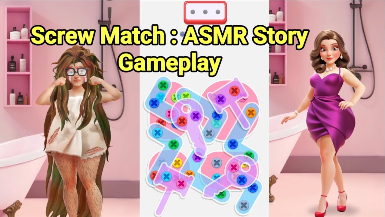 Screw Match : ASMR Story Game Gameplay