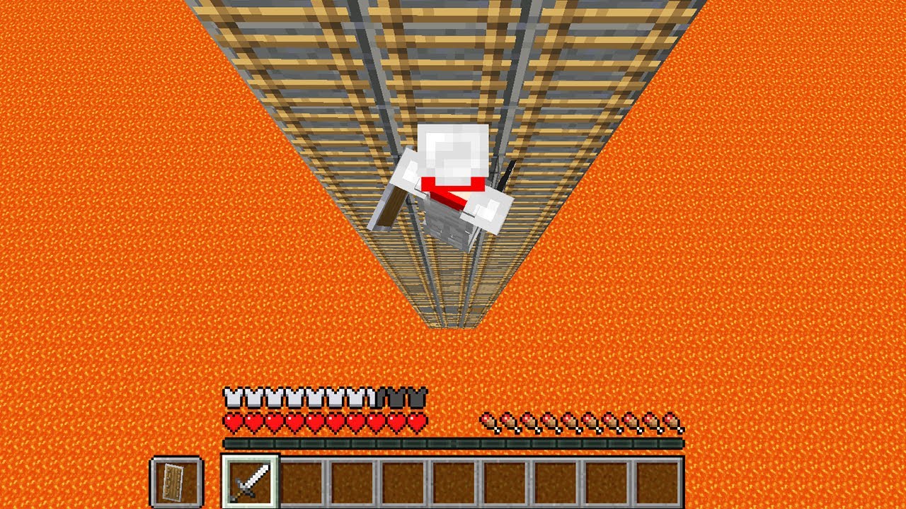 【マインクラフト😜】はしごの上で落とし合え！「はしごPVP」【マイクラ実況】