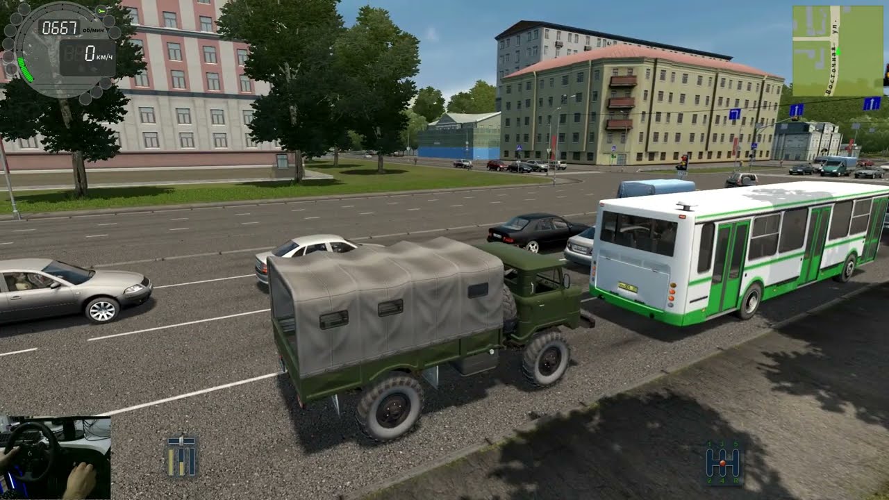 Moments On The Road ► City Car Driving ► GAZ 66 Shishiga ► Logitech G923 Gameplay