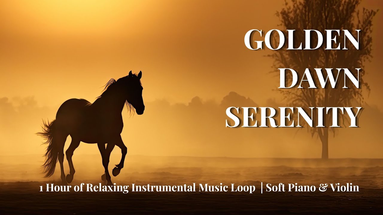 Golden Dawn Serenity | 1 Hour Loop of Calm & Relaxing Piano Music for Peaceful Focus & Deep Res