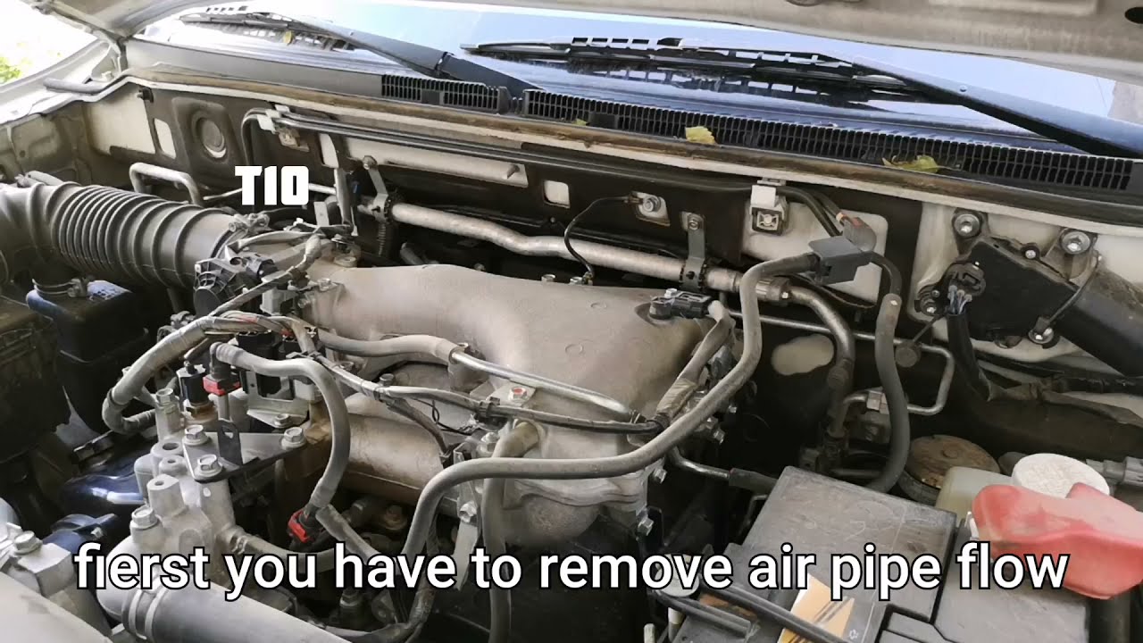 Mitsubishi pajero intake manifold removal فتح دكشن ميتسوبيشي پاجيرو