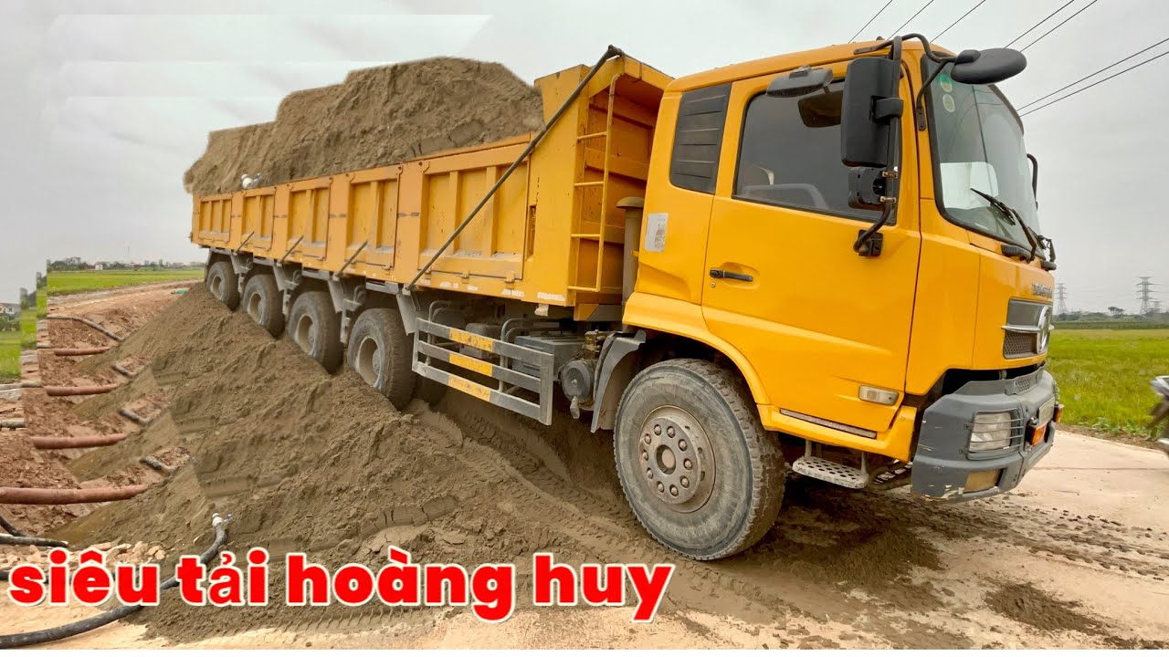 2 BÁC TÀI Ô TÔ TẢI HOÀNG HUY CHỞ CÁT KINH NGHIỆM CỰC CAO ĐỔ BEN XEM CỰC ĐÃ | CÔNG NÔNG CHỞ ĐẤT