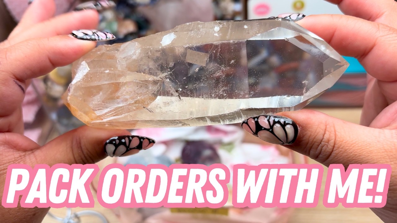Pack Crystal Orders with Me! | ColdBrewBarbie Studio Vlog | SV075