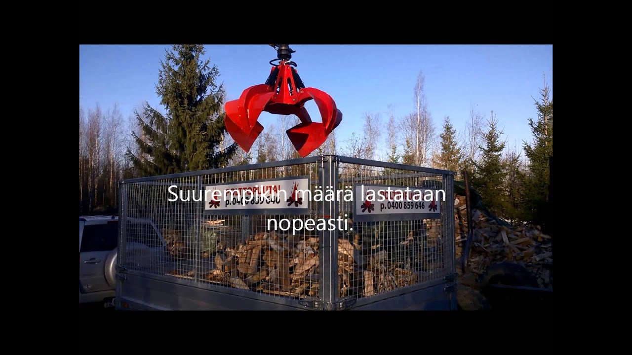 Polttopuu lastaus