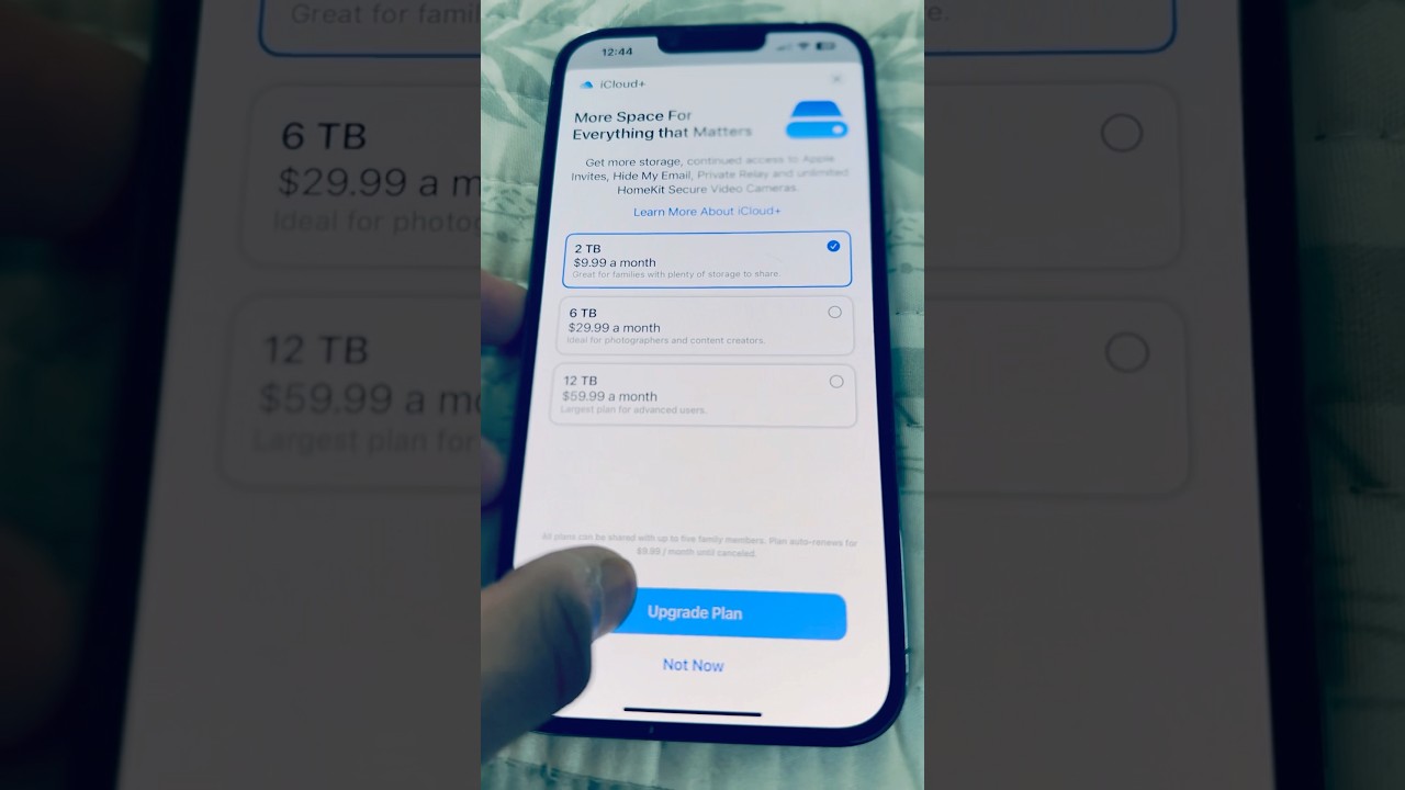 Upgrading iCloud Storage #iphone @Apple #storage #apple #upgrade #cloud  #data