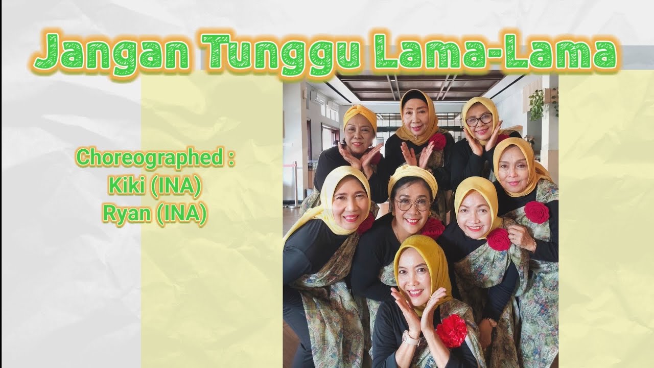 JANGAN TUNGGU LAMA LAMA - Line Dance || Kiki & Ryan || Beginner || Demo : FM LD