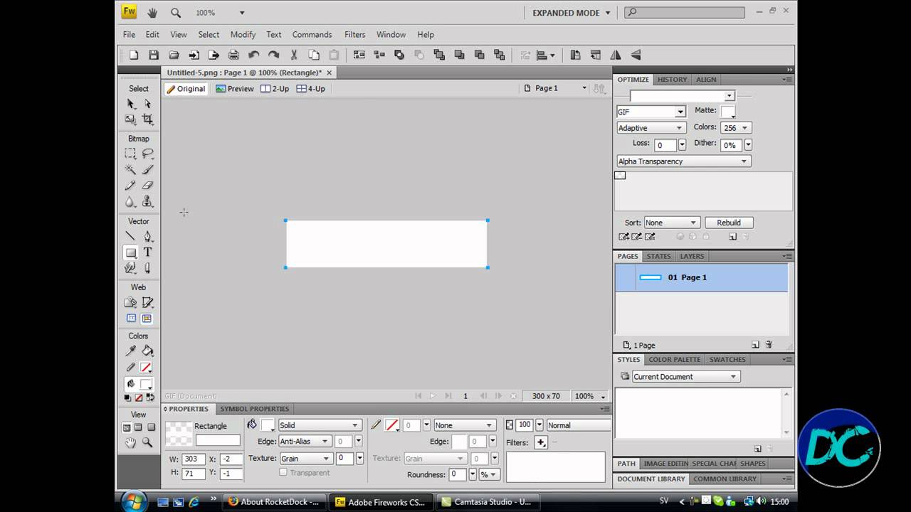 How To Make A Basic Youtube Banner On Adobe FW CS4