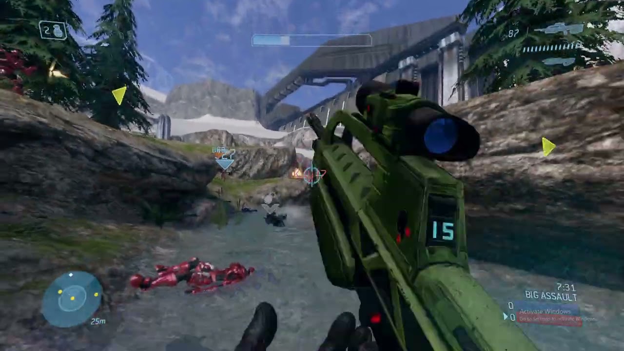 Halo 3 on Valhalla (59 kills Big Assault) Gameplay