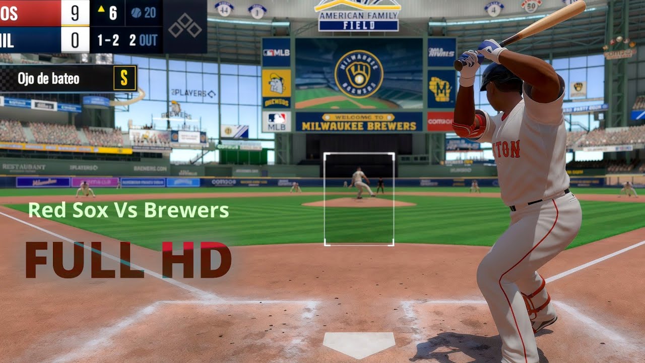 Mlb Rivals - Boston Red Sox Vs Milwaukee Brewers (Full Gameplay)
