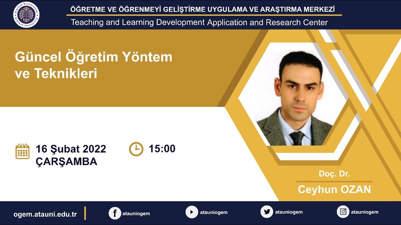 Güncel Öğretim Yöntem ve Teknikleri