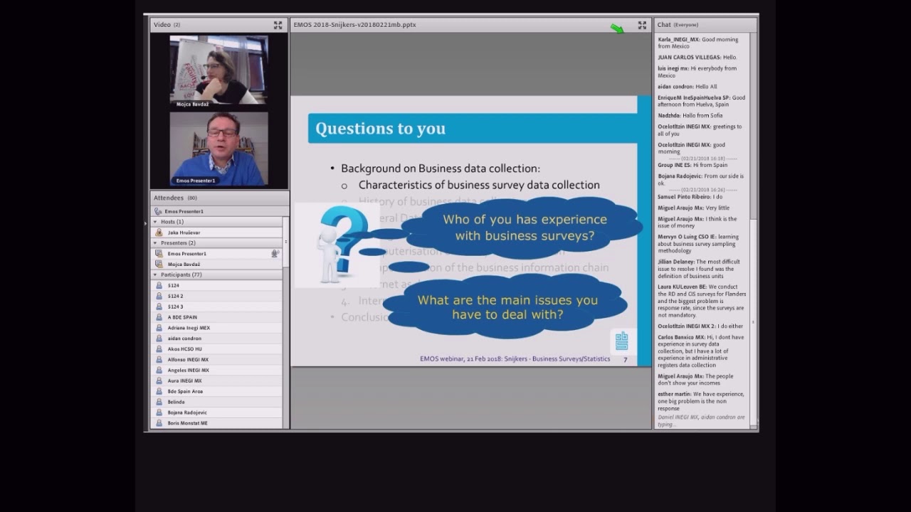 Webinar 2018 #4 - Innovations in business statistics data collection