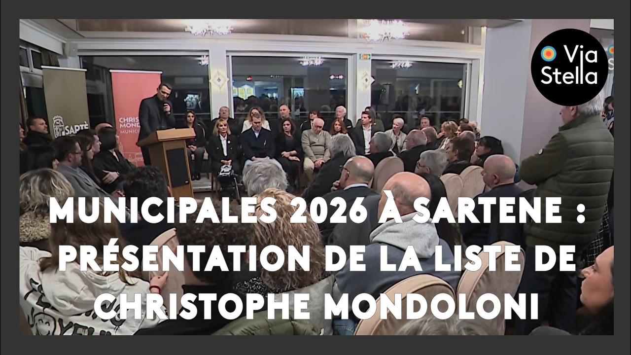 Municipales 2026 à Sartene : présentation de la liste de Christophe Mondoloni