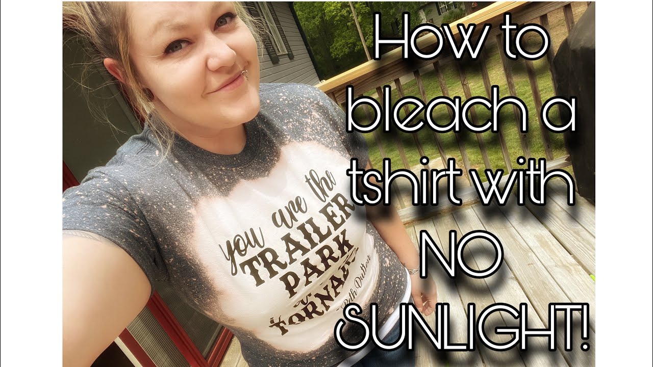 •MAKING A BLEACHED TEE WITH NO SUNLIGHT!•