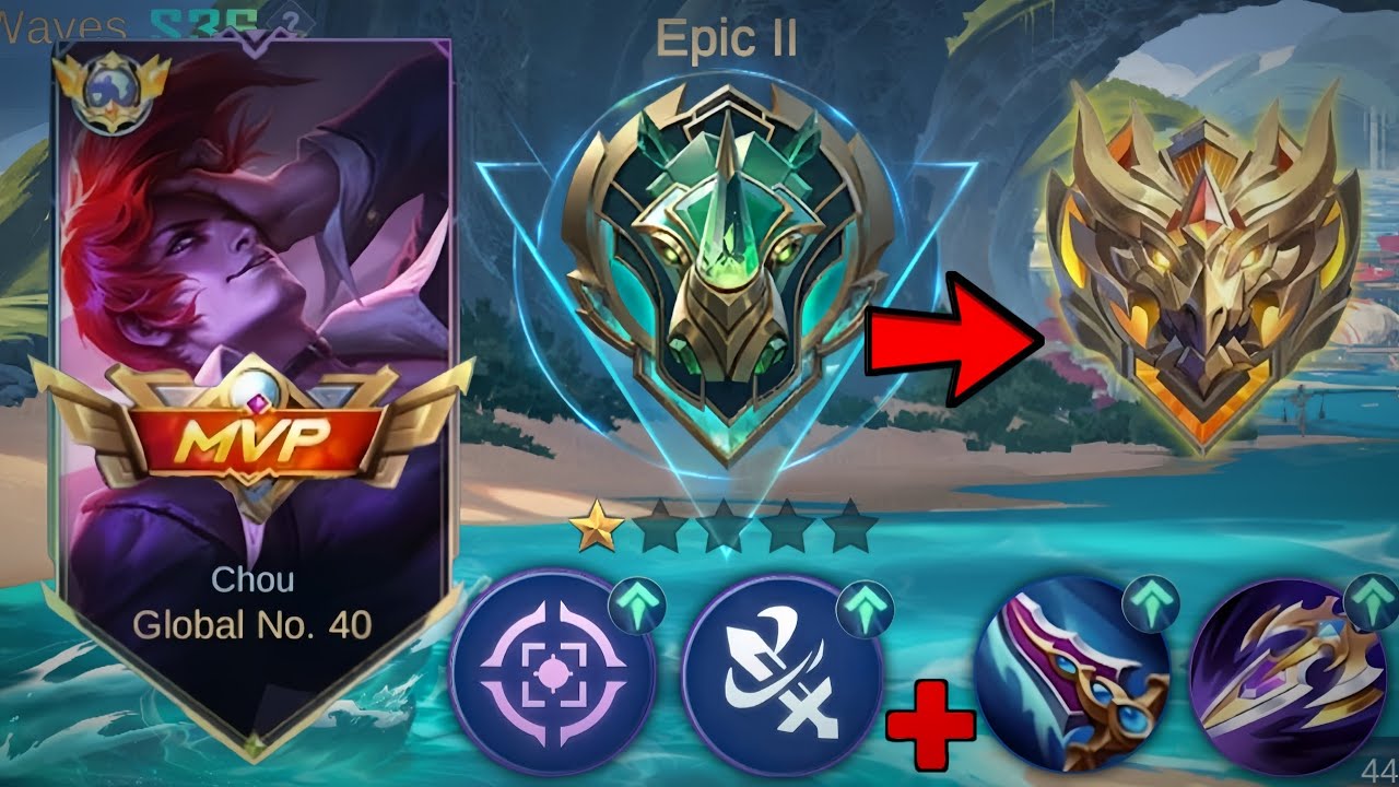 NEW SEASON UPDATE !! CHOU NEW BUFFED EMBLEM & NEW ONE SHOT BUILD TO DOMINATE META HEROES 🔥🔥